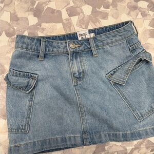 Princess Polly Light Blue Denim Mini Skirt